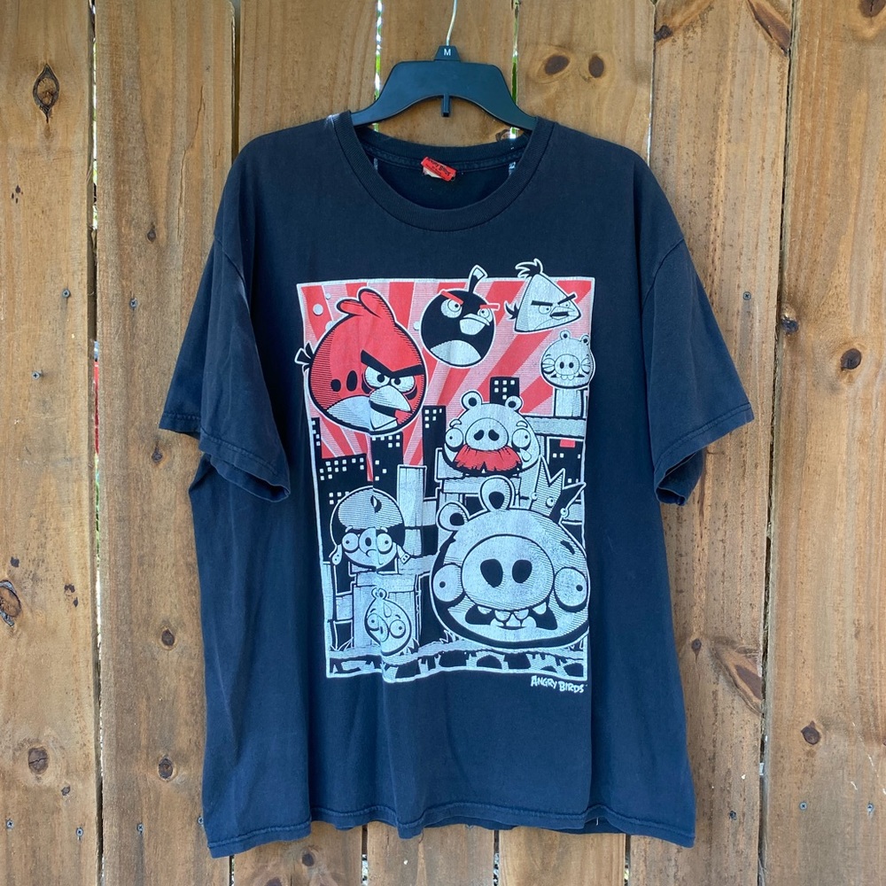 Vintage Y2K Angry Birds T-shirt Size XL Rovid Entertainment